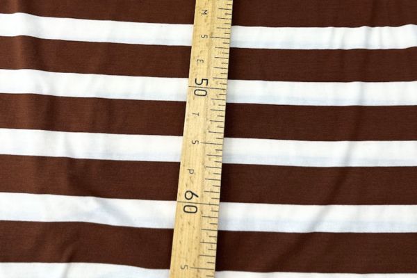 Кулирка вискозная Полоска шоколад